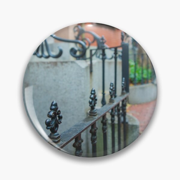 Item preview, Selective focus on foreground in street scene in plush residential suburb in Boston New England designed and sold by Brian Scantlebury.