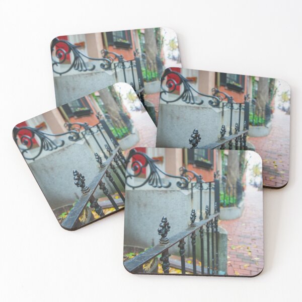 Item preview, Selective focus on foreground in street scene in plush residential suburb in Boston New England designed and sold by Brian Scantlebury.