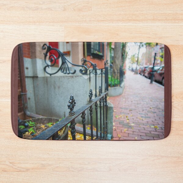 Item preview, Selective focus on foreground in street scene in plush residential suburb in Boston New England designed and sold by Brian Scantlebury.