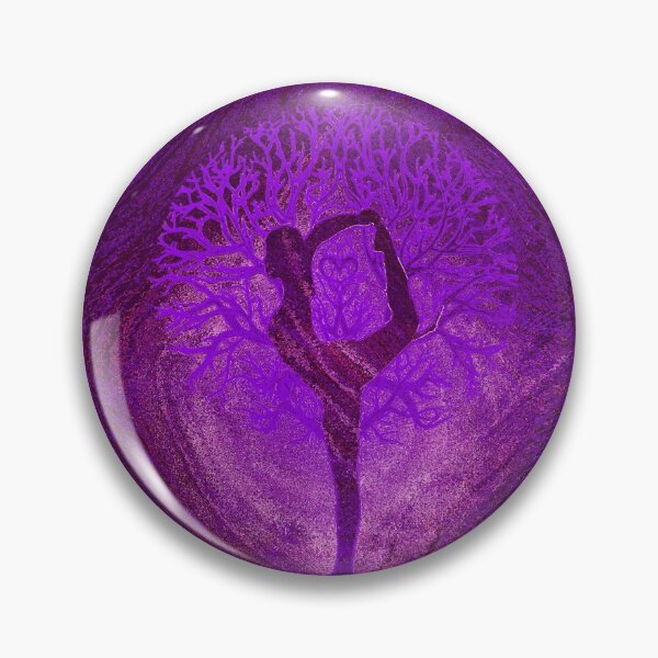 Item preview, Purple Yoga Yin Yang Tree designed and sold by treeoflifeshop.