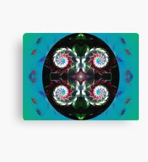 Tut50#1: Four White Spirals (G0996) Canvas Print