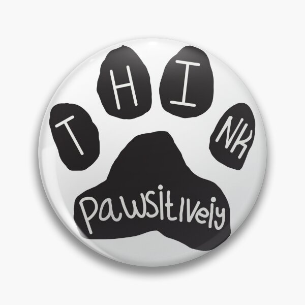 Item preview, Think pawsitively designed and sold by YellowCarStudio.