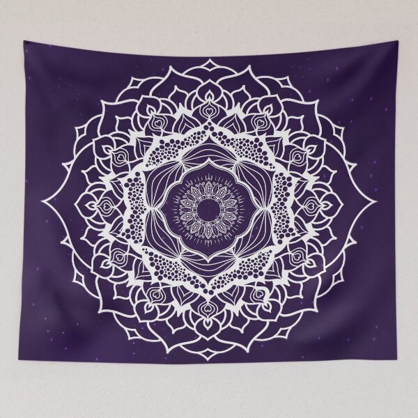 Item preview, Seven Chakra Mandala Design - WO PURPLEBG designed and sold by serenaking.