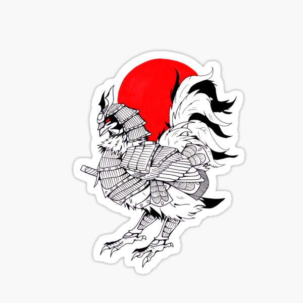 Samurai Chicken Sticker