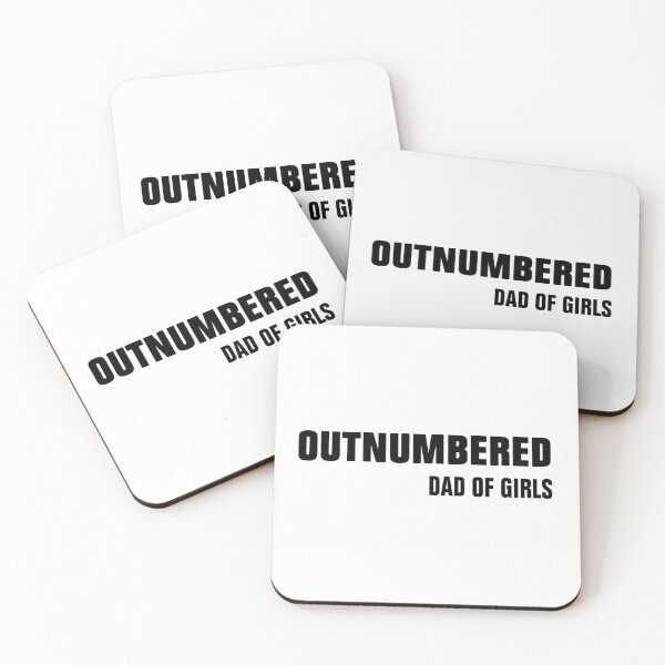 Item preview, Outnumbered Dad of Girls Shirt for Dads with Girls designed and sold by Andrea Lina.