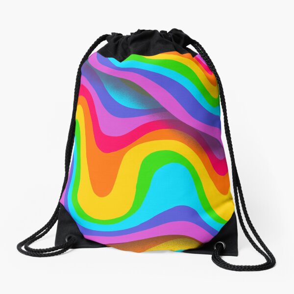 Regenbogen tropfend Trippy Turnbeutel