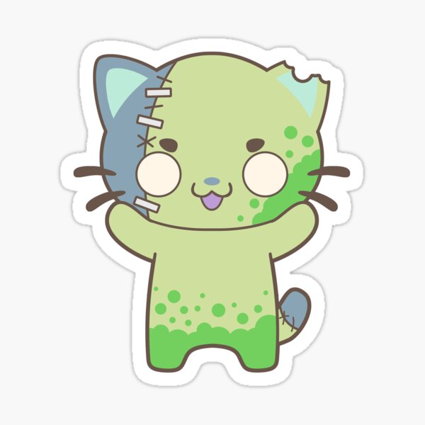 puma zombie cat sticker