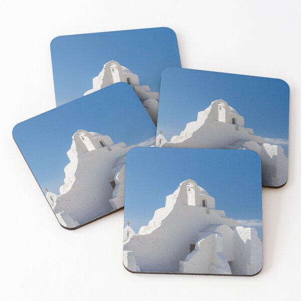 Item preview, Church of Panagia Paraportiani on the windy island of Mykonos designed and sold by Simon Charbonneau.