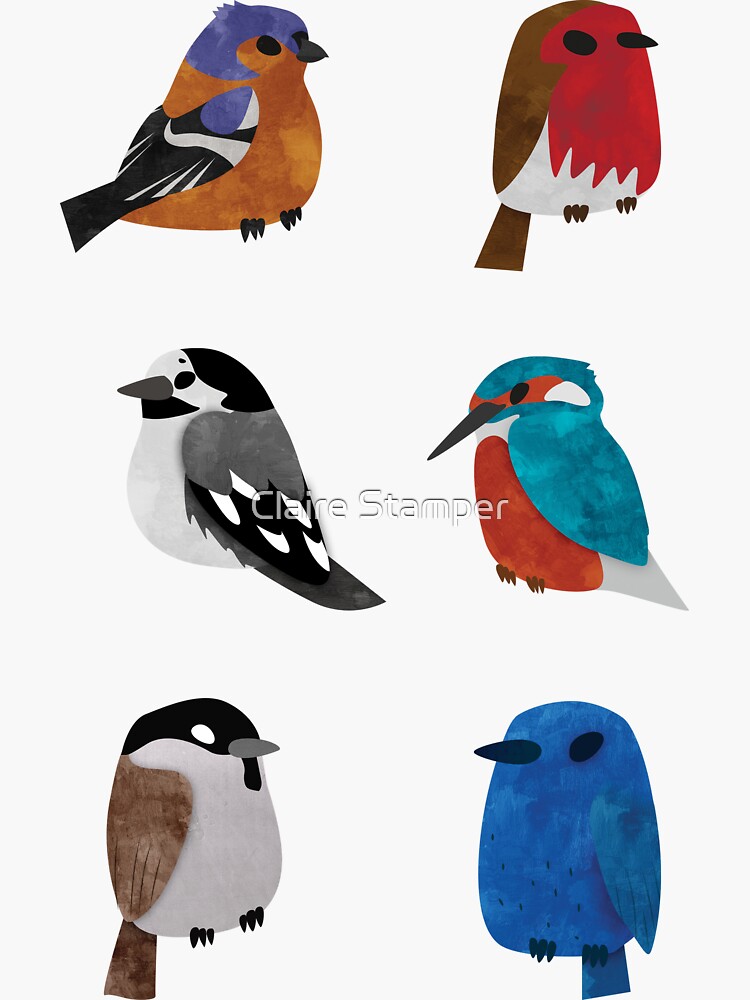Beautifully Designed Bird Breed Images Sticker for Sale by Claire Stamper