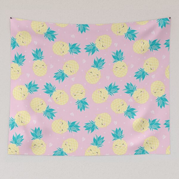 Item preview, cute pineapple annana background designed and sold by TheSimpleMan.