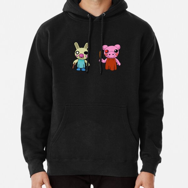 Bunny Game Character Badge Pullover Hoodie By Theresthisthing Redbubble - roblox bunny hoodie