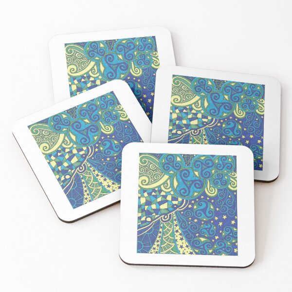 Item preview, Starry Blue Patchwork designed and sold by DropsOfOcean.