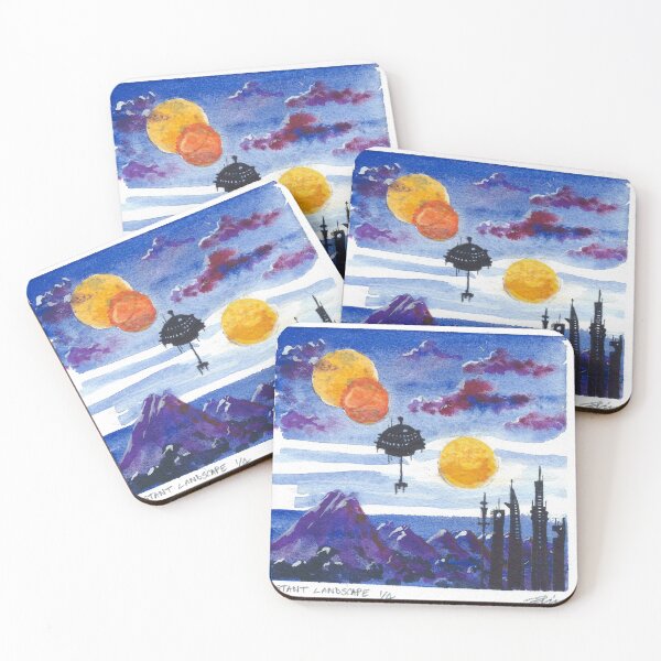 Item preview, A Distant Landscape Watercolor#1 designed and sold by BreonBliss.