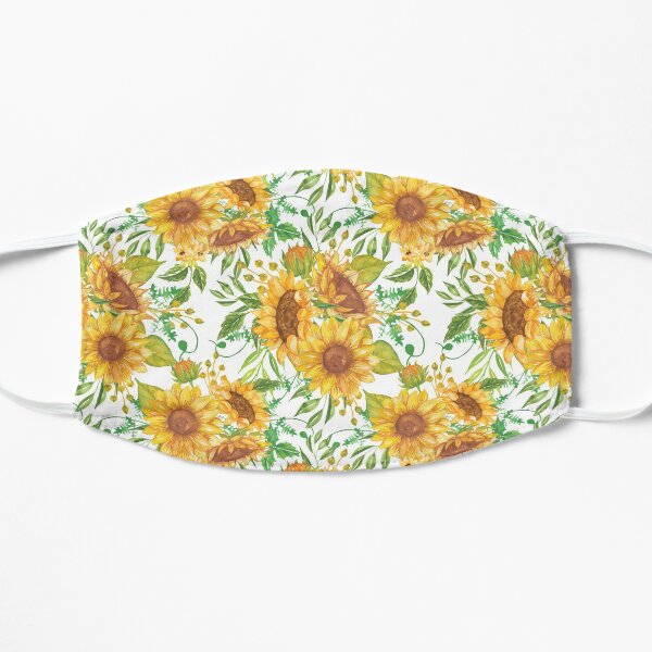 Sunflowers Flat Mask