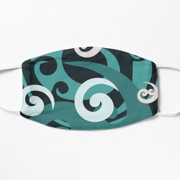 Koru design, Black Flat Mask