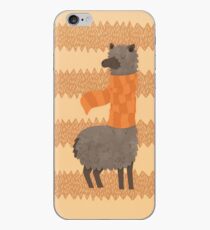 Llama In A Scarf Keeping Warm iPhone Case
