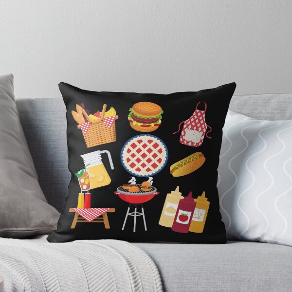 Item preview, 1980s fun food cartoon summer staycation picnic barbecue party bbq designed and sold by IamTrending.