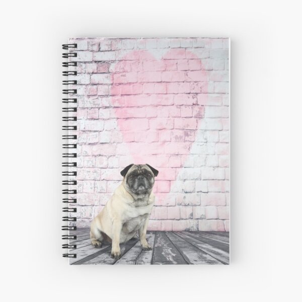 Amor pug Cuaderno de espiral