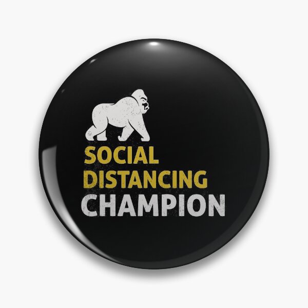 Item preview, Social Distancing Champion Concept. Vintage Unique Design. Retro Adventure Hipster Art designed and sold by CampTreeAdv.