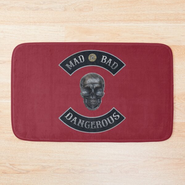 Item preview, Mad Bad Dangerous in Rockers with M1911 Colt 45 Muzzle with Independence Red Background designed and sold by MadBadDangerous.