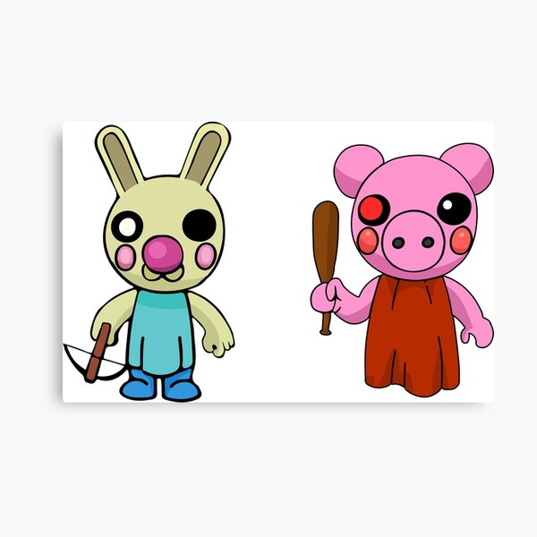 Roblox Canvas Prints Redbubble - roblox bunny piggy coloring pages