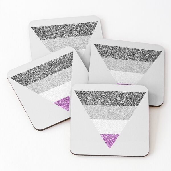 Item preview, Asexual Pride Mandala Triangle (transparent) designed and sold by AubreyBriteArt.