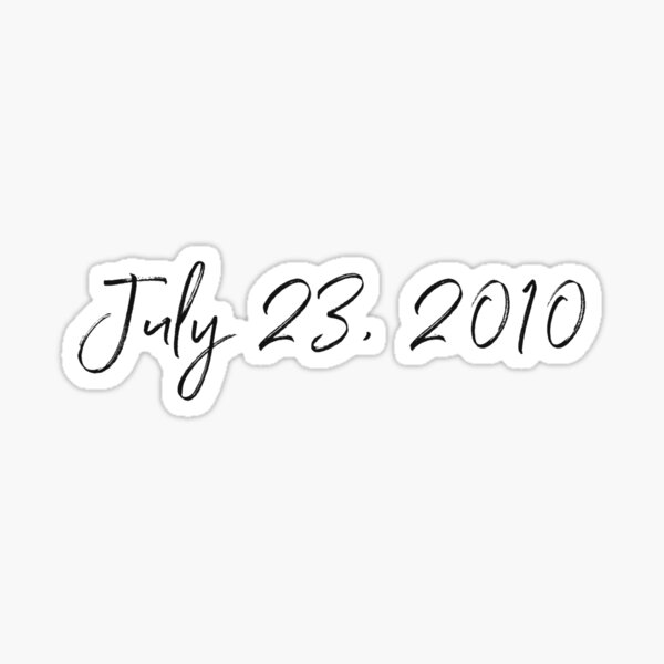 One Direction Creation Date July 23 10 Sticker For Sale By Abbykingsley Redbubble