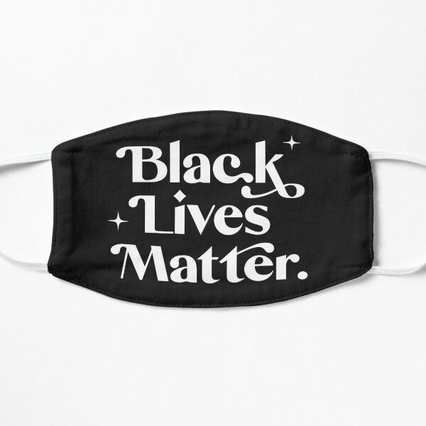 Black Lives Matter - White Text Mask