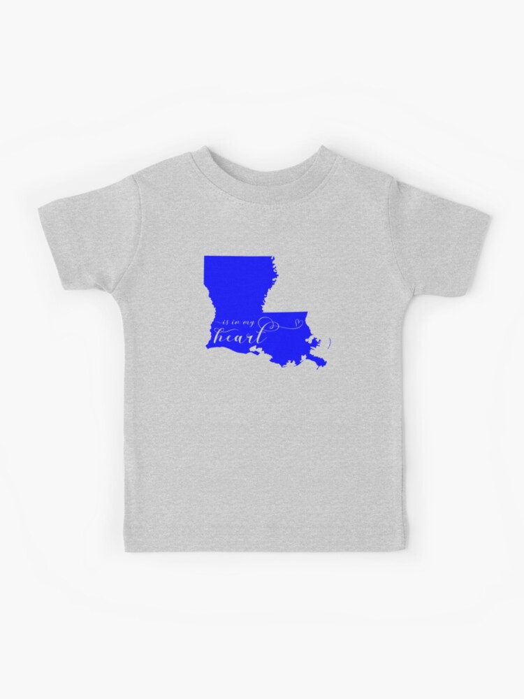 Louisiana Is In My Heart  Kids T-Shirt for Sale by Celticana