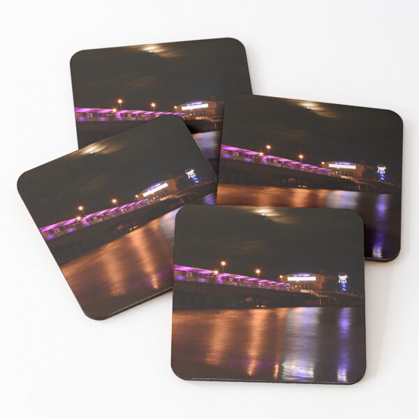 Item preview, Bournemouth Pier at night designed and sold by photosforall.