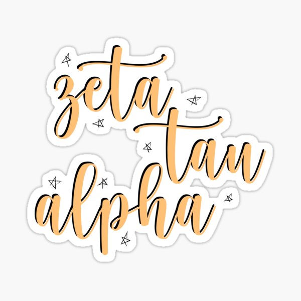 ZTA - Zeta Tau Alpha Sticker
