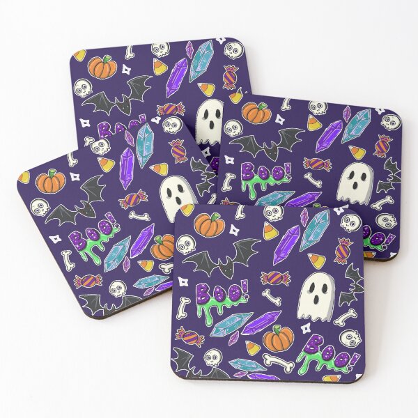 Item preview, Halloween Pattern designed and sold by ArtandOctopuses.