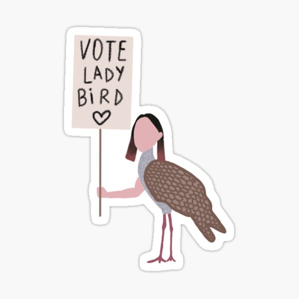 ladybird film "vote lady bird" design Sticker