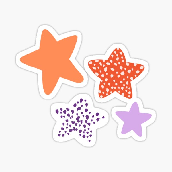 Clemson Stars - Spotted Sticker