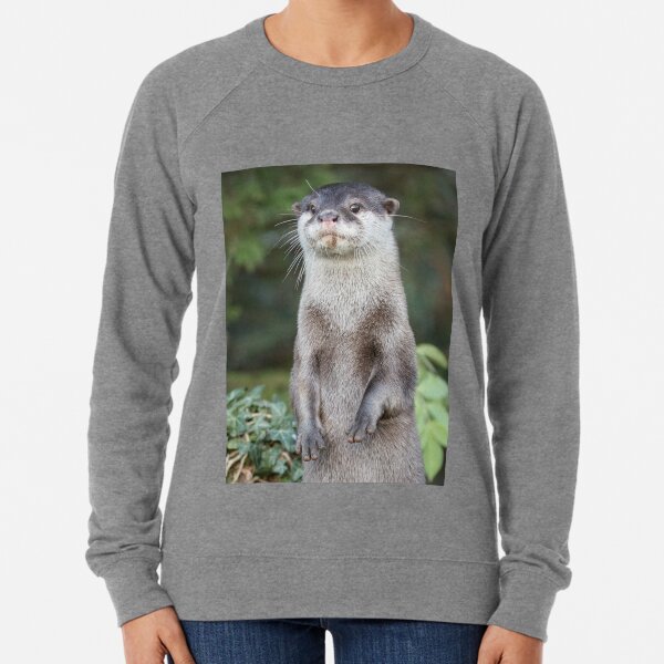 Otter paw-trait Lightweight Sweatshirt