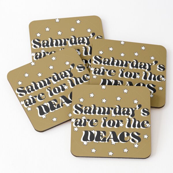 Saturday's are for the Deacs- Wake Forest Coasters (Set of 4)