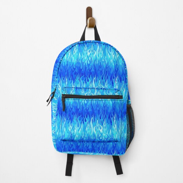 Flames Pattern - Blue Backpack