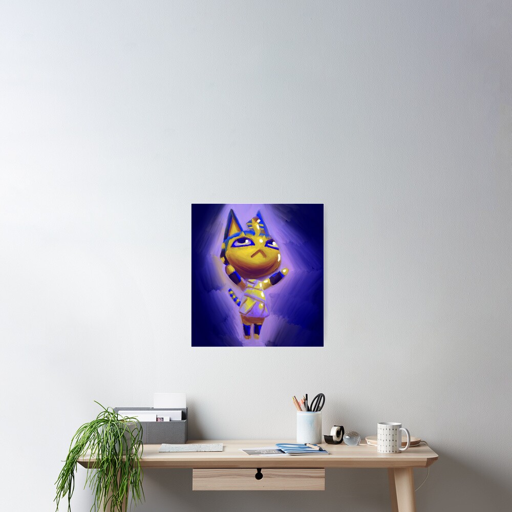 "Me Meow (Ankha the Cat)" Poster by xenobombu | Redbubble