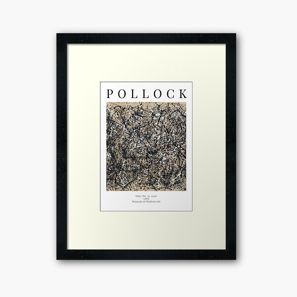 Item preview, Jackson Pollock - One: No. 31, 1950 - Exhibition Poster designed and sold by studiofrivolo.