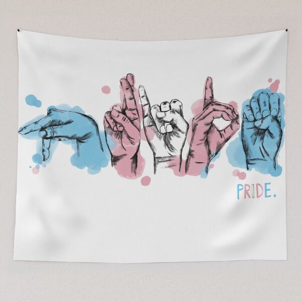 Item preview, Trans Pride in ASL designed and sold by anniemgo.