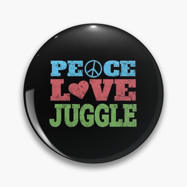 Item preview, Peace Love Juggle - for a Hippie Juggler designed and sold by EstelleStar.