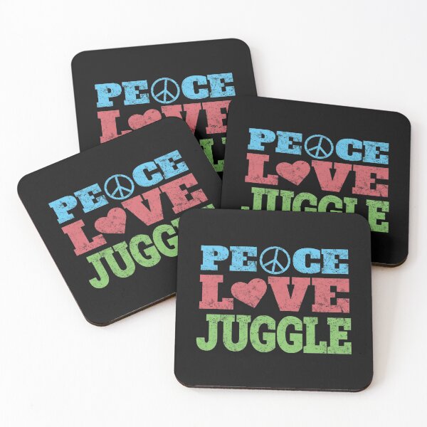 Item preview, Peace Love Juggle - for a Hippie Juggler designed and sold by EstelleStar.