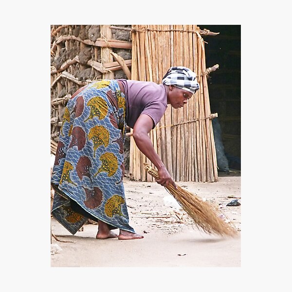 Sweeping Up Photographic Print