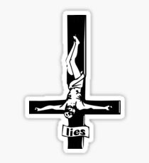 Inverted Cross Lies Sticker