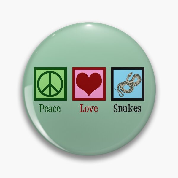 Item preview, Peace Love Snakes designed and sold by Epic Love Designs.