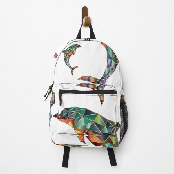 Item preview, Polygon Colorful Dolphins with Baby designed and sold by Nobiya.