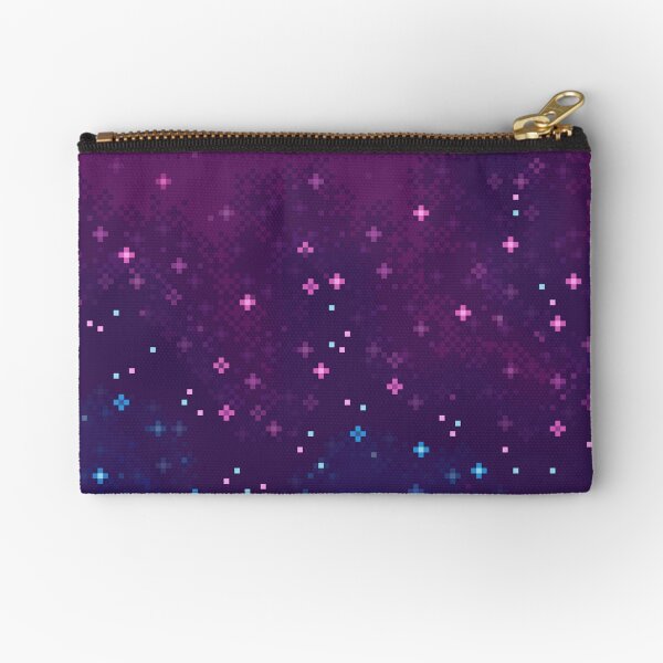Bi Pride Flag Galaxy (8bit) Zipper Pouch
