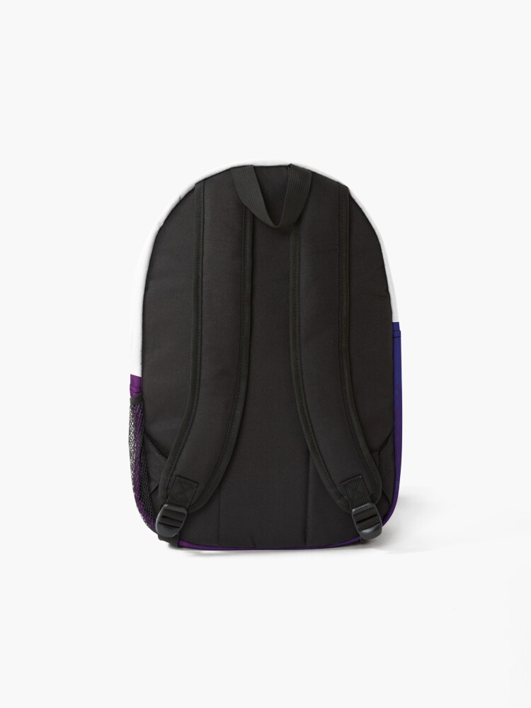 Alternate view of Bi Pride Flag Galaxy (8bit) Backpack