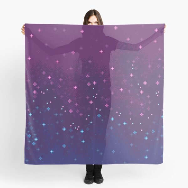 Bi Pride Flag Galaxy (8bit) Scarf