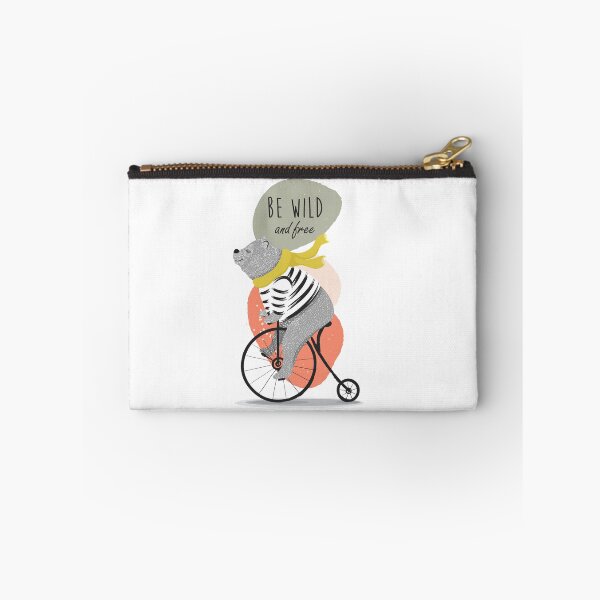 Item preview, Cute Bear Picture with Be Wild And Free text designed and sold by BONBcreative.